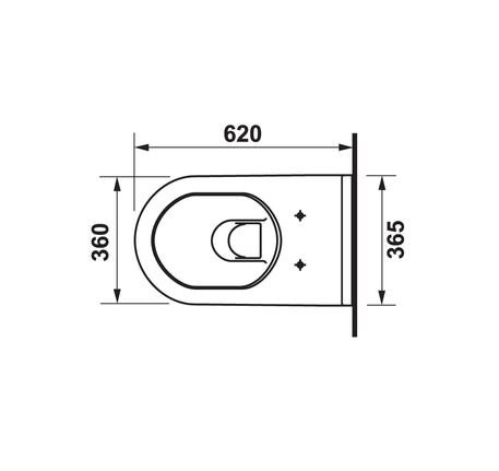 Bồn cầu treo tường Starck 3 588.46.403